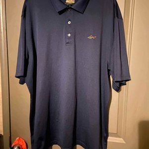 Greg Norman for Tasso Elba Deep Navy Golf Shirt - Size XL